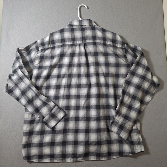 Peter Millar Shirt Men's XXL Black Gray Plaid Casual Golf Clubhouse Party EUC - Picture 7 of 7